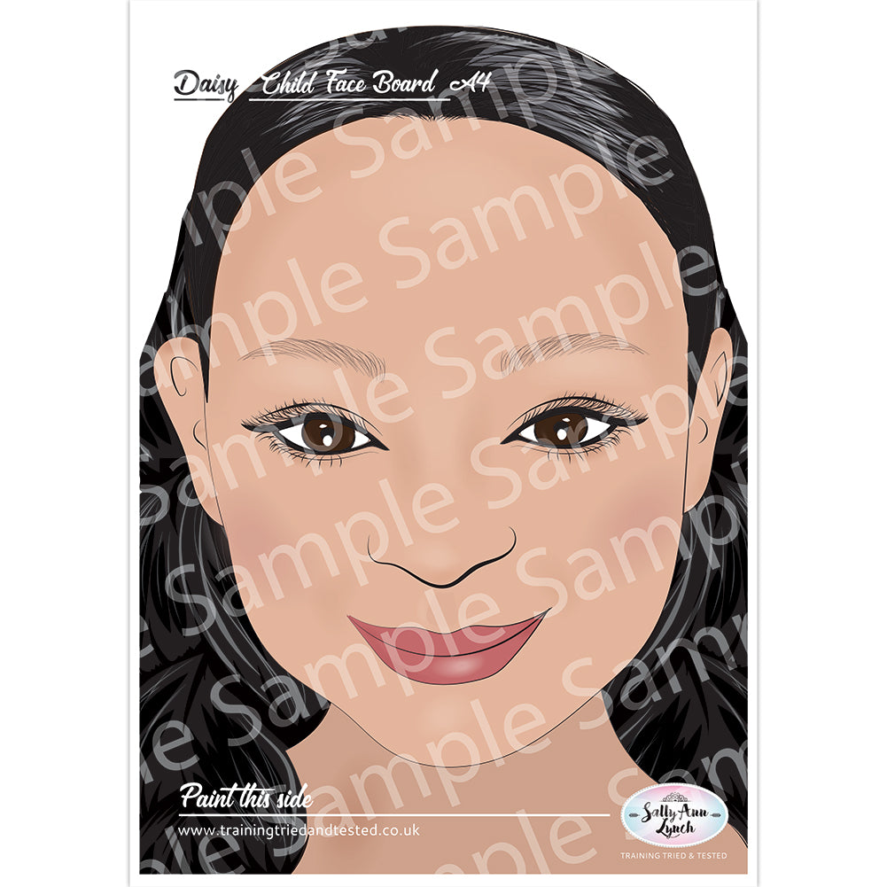 Sally-Ann Lynch Face Painting Practice Board - Daisy Child (A4)