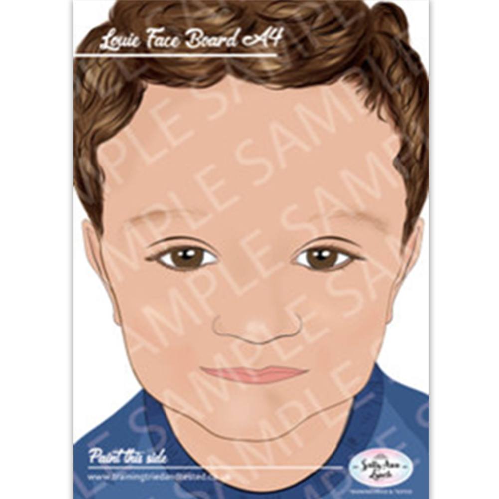 Sally-Ann Lynch Face Painting Practice Board - Louie Child (A4)