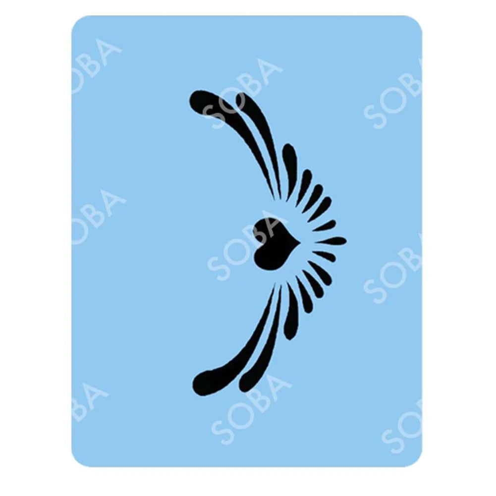 SOBA Quick EZ Face Painting Stencil - Wing Topper