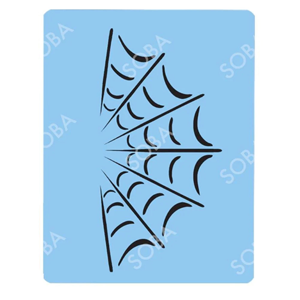 SOBA Quick EZ Face Painting Stencil - Spider Web