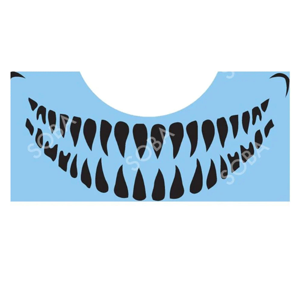 SOBA Quick EZ Face Painting Stencil - Scary Teeth