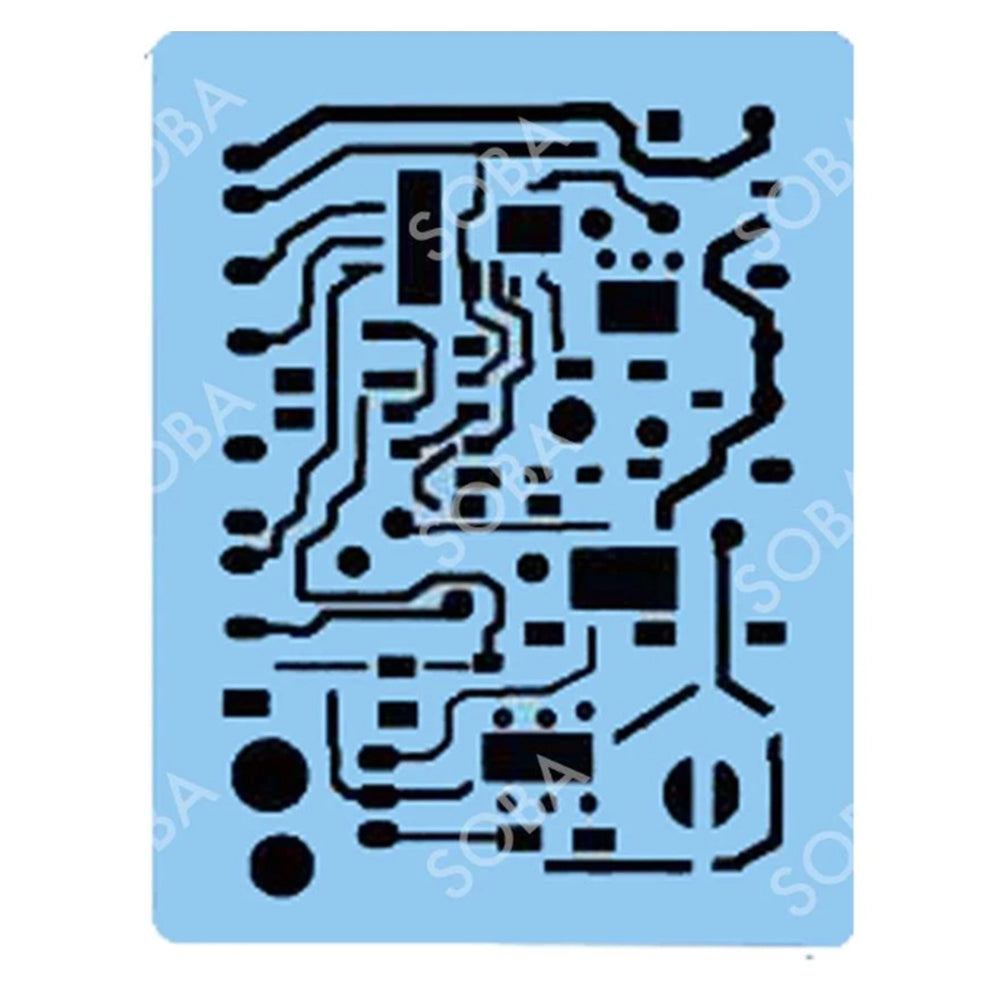 SOBA Quick EZ Face Painting Stencil - Circuit Board