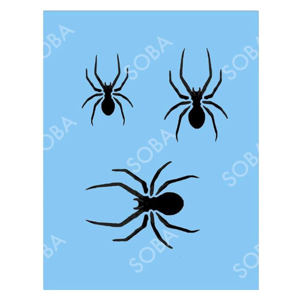 SOBA Quick EZ Face Painting Stencil - Long Spiders