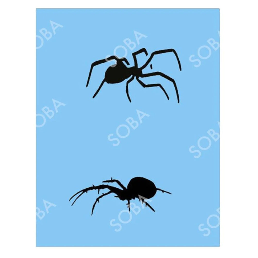 SOBA Quick EZ Face Painting Stencil - Crawling Spiders