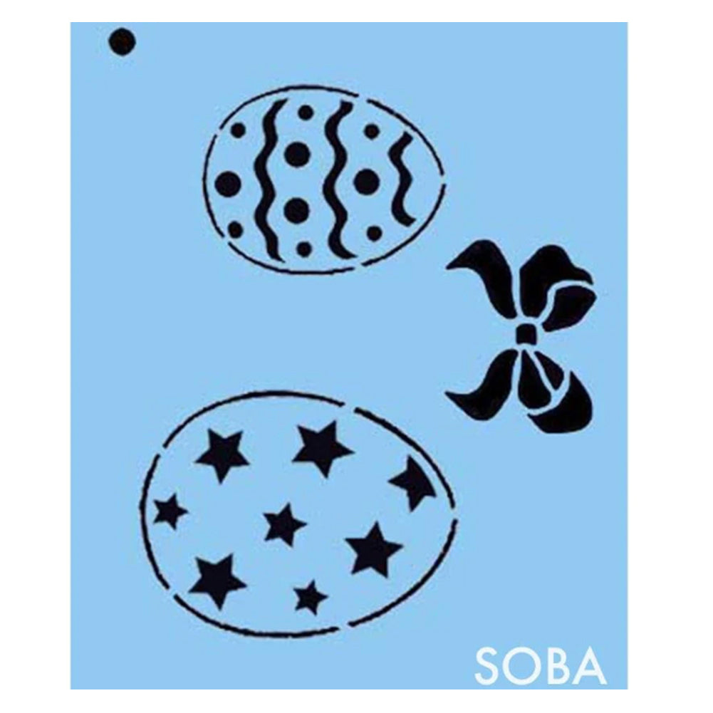 SOBA Quick EZ Face Painting Stencil - Easter Egg