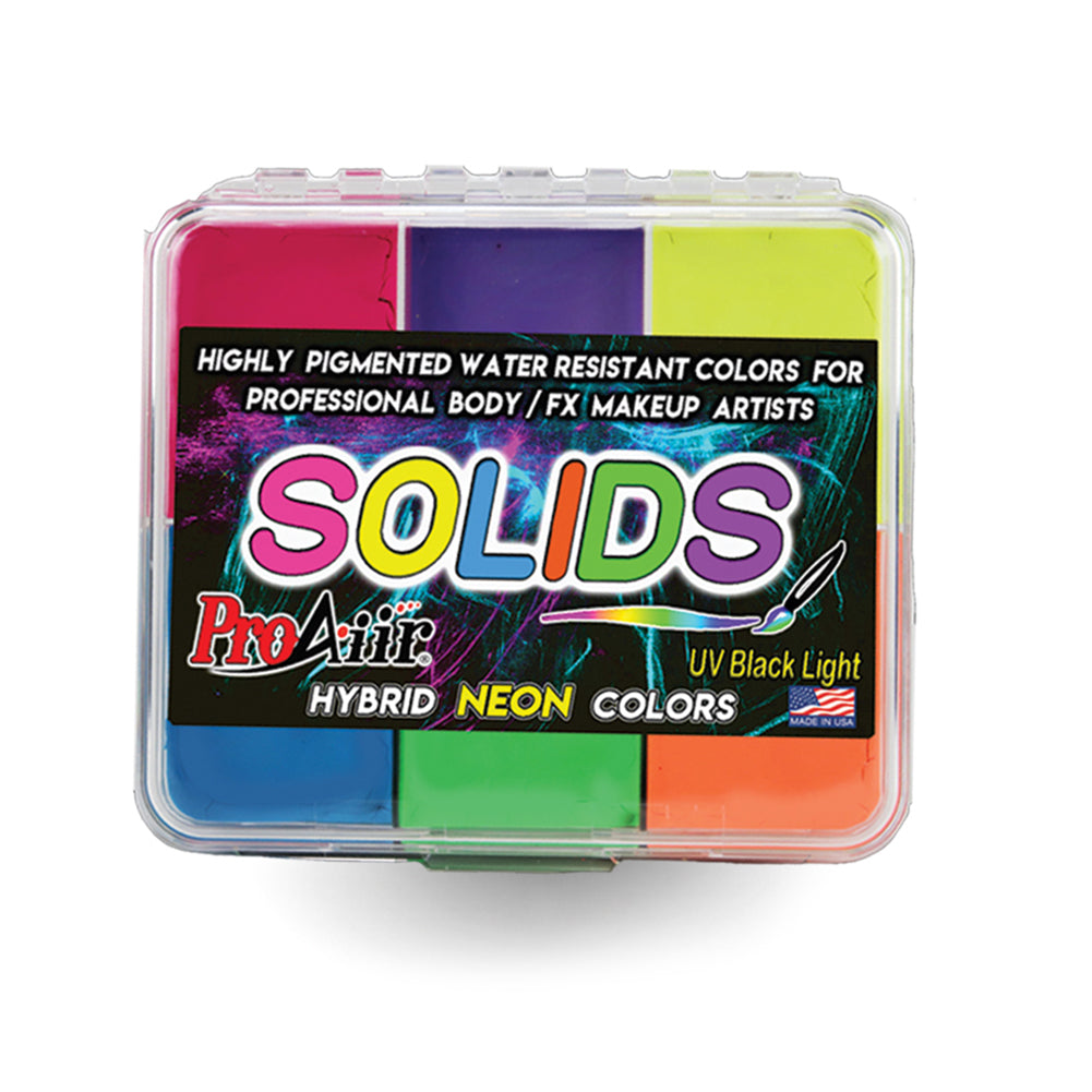 ProAiir Solids Water Resistant Makeup Palette - Neon