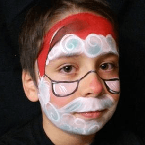 FAB Red Face Paint - Rage Red (Carmine) 128 (45g)