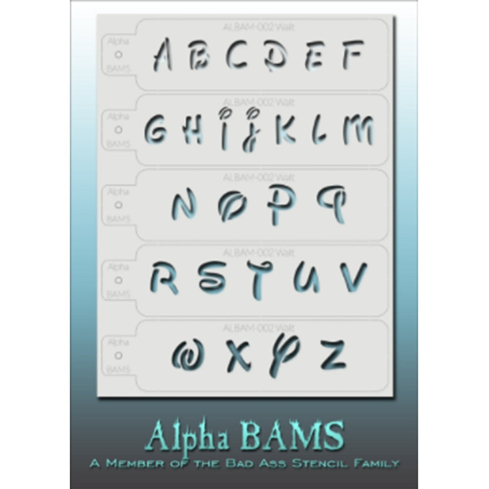 Bad Ass Alpha Stencils - Walt - ALBAM002