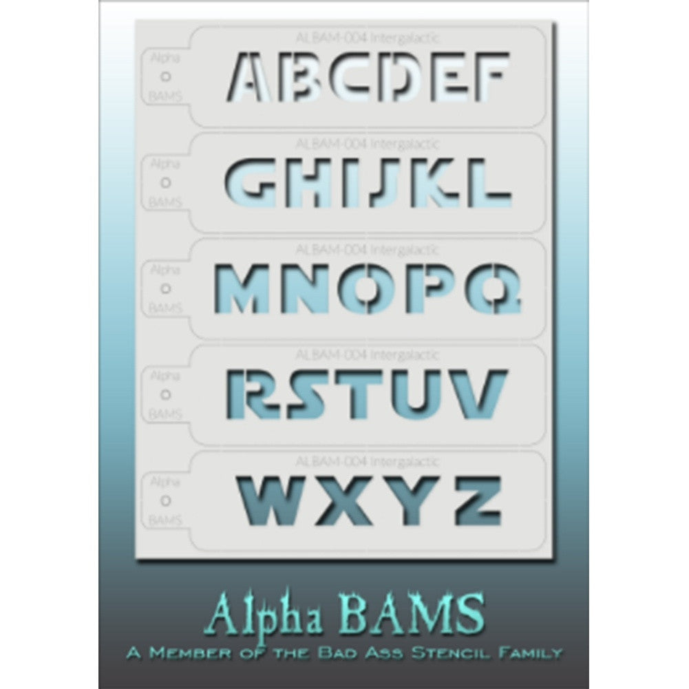 Bad Ass Alpha Stencils - Intergalactic - ALBAM004