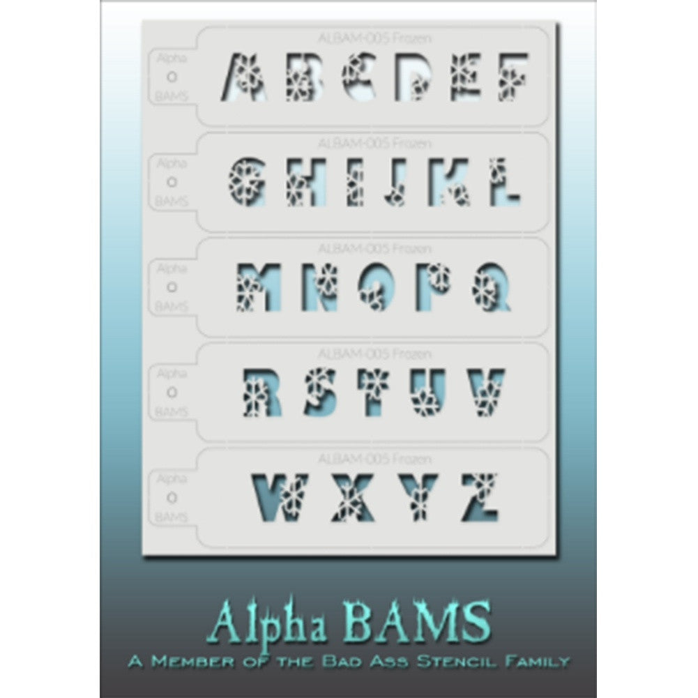 Bad Ass Alpha Stencils - Frozen - ALBAM005