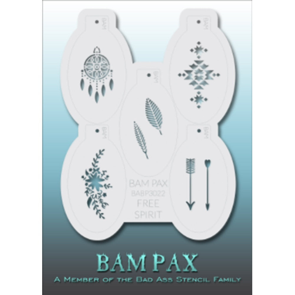 Bad Ass BAM PAX Stencils - BABP 3022 - Free Spirit