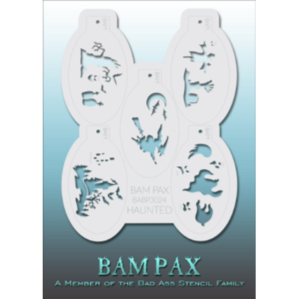 Bad Ass BAM PAX Stencils - BABP 3024 - Haunted
