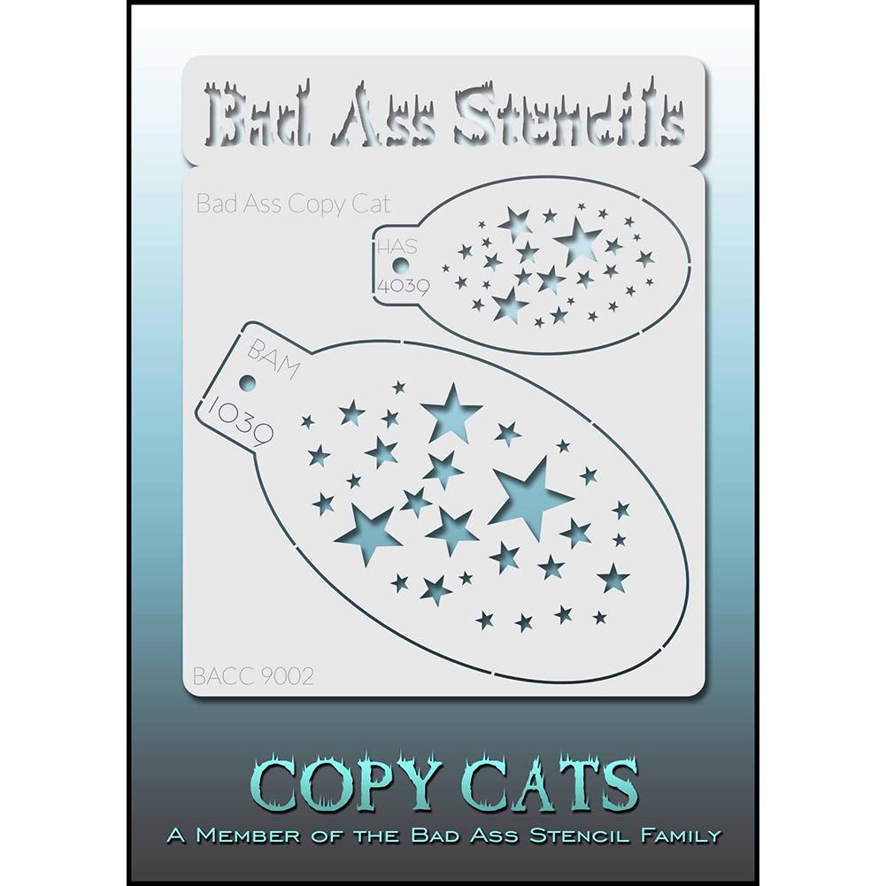 Bad Ass Copy Cat Stencil - Scattered Stars - BACC 9002