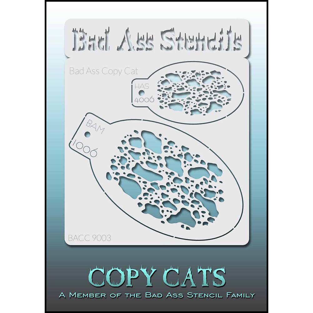 Bad Ass Copy Cat Stencil - Clouded Leopard - BACC 9003
