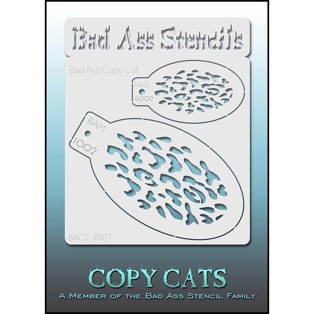 Bad Ass Copy Cat Stencil - Small Leopard - BACC 9007