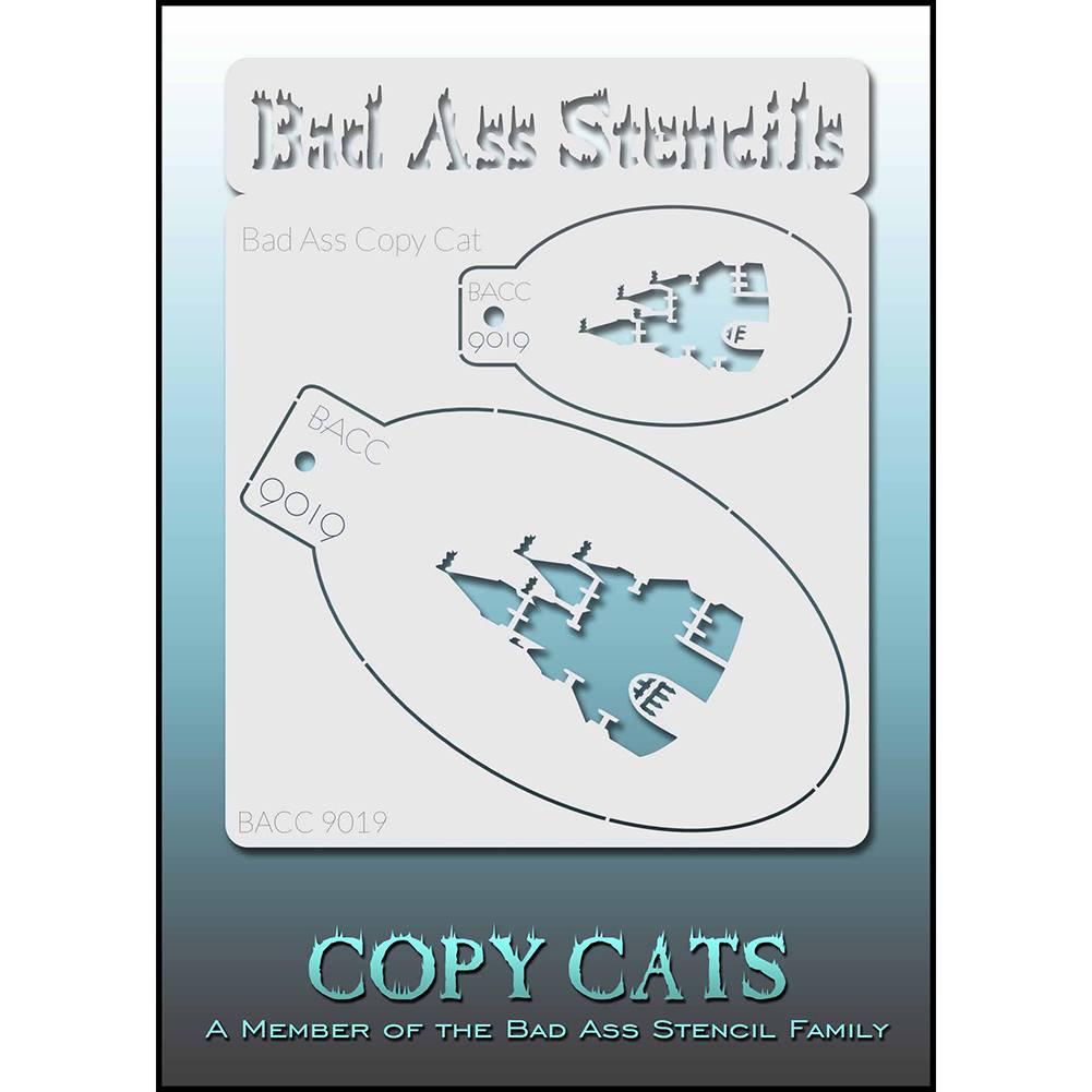 Bad Ass Copy Cat Stencil - Castle - BACC 9019