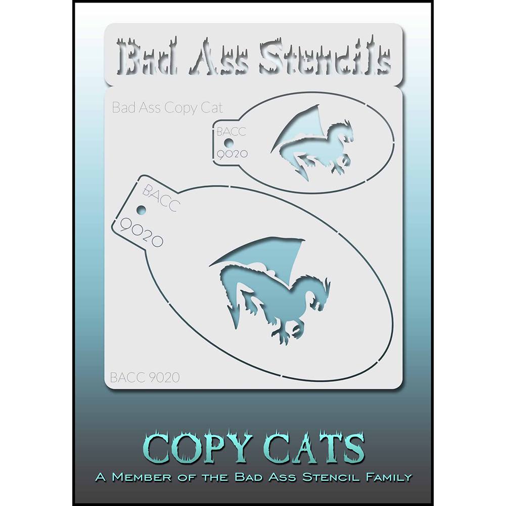 Bad Ass Copy Cat Stencil - Dragon - BACC 9020