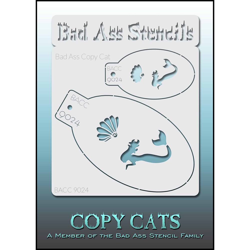 Bad Ass Copy Cat Stencil - Mermaid - BACC 9024