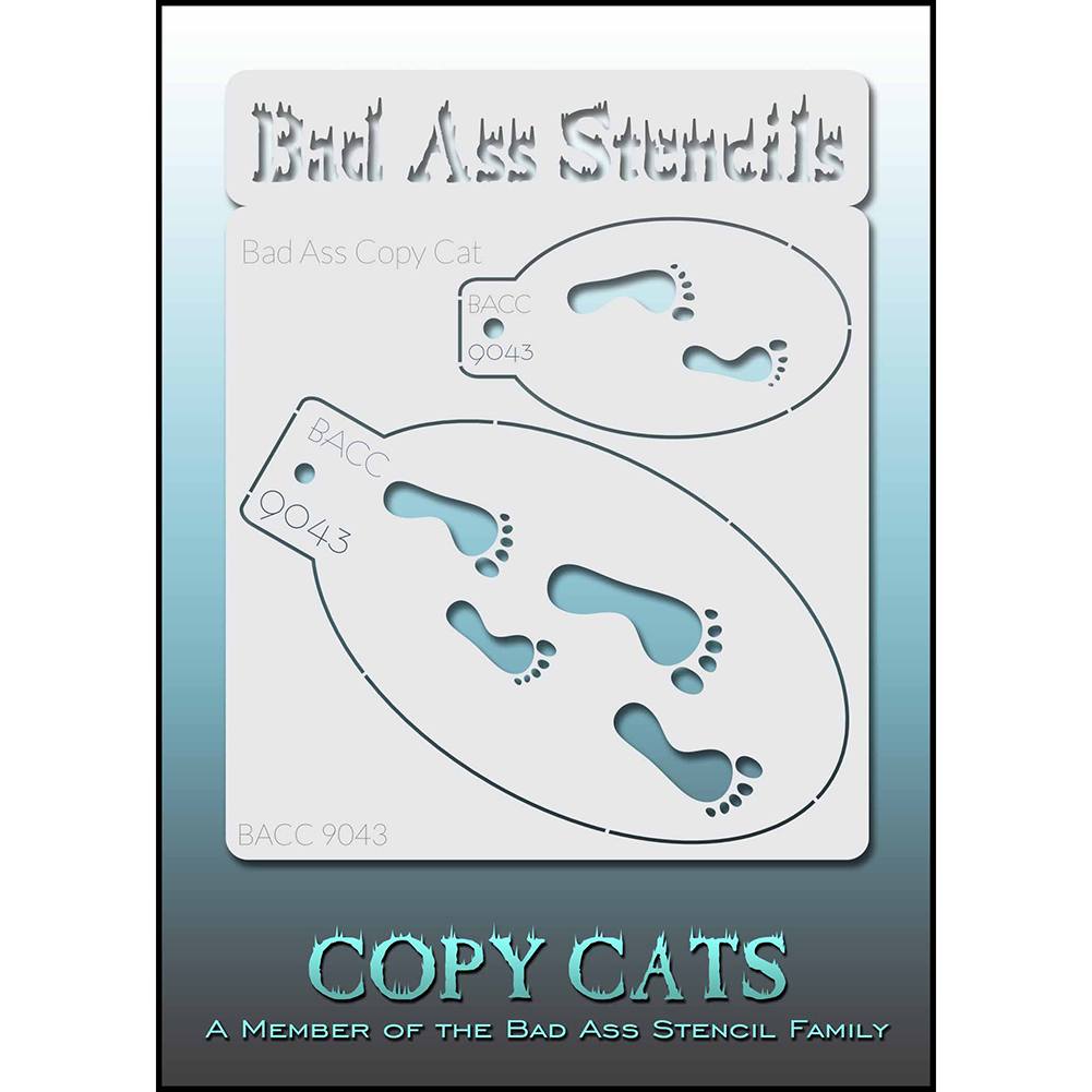 Bad Ass Copy Cat Stencil - Footprints - BACC 9043