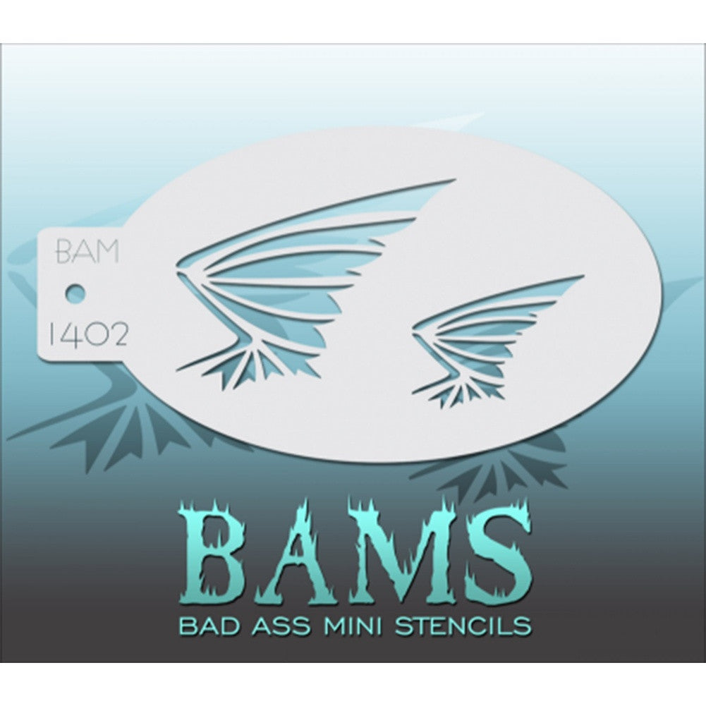 Bad Ass Mini Stencils - Bat Wings - BAM1402