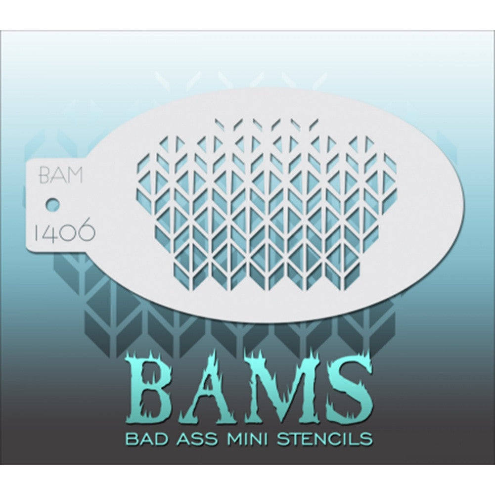 Bad Ass Mini Stencils - Cubes - BAM1406