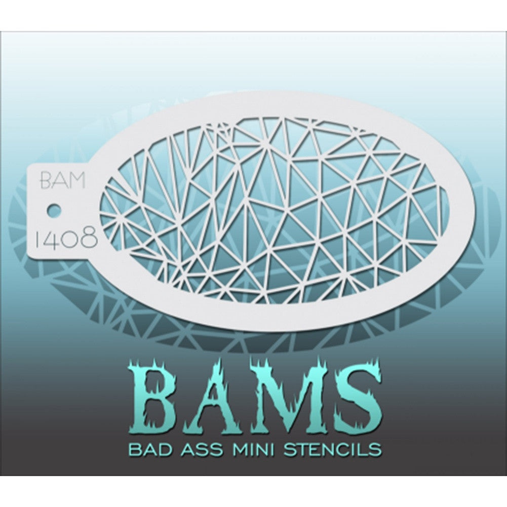 Bad Ass Mini Stencils - Shattered - BAM1408
