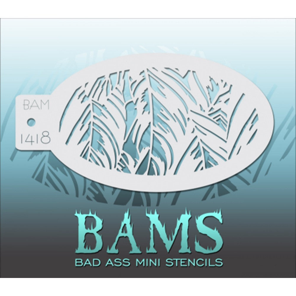 Bad Ass Mini Stencils - Grass - BAM1418