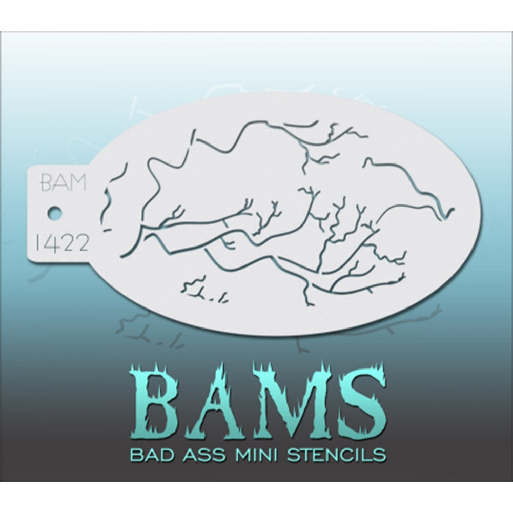 Bad Ass Mini Stencils - Cracks - BAM1422