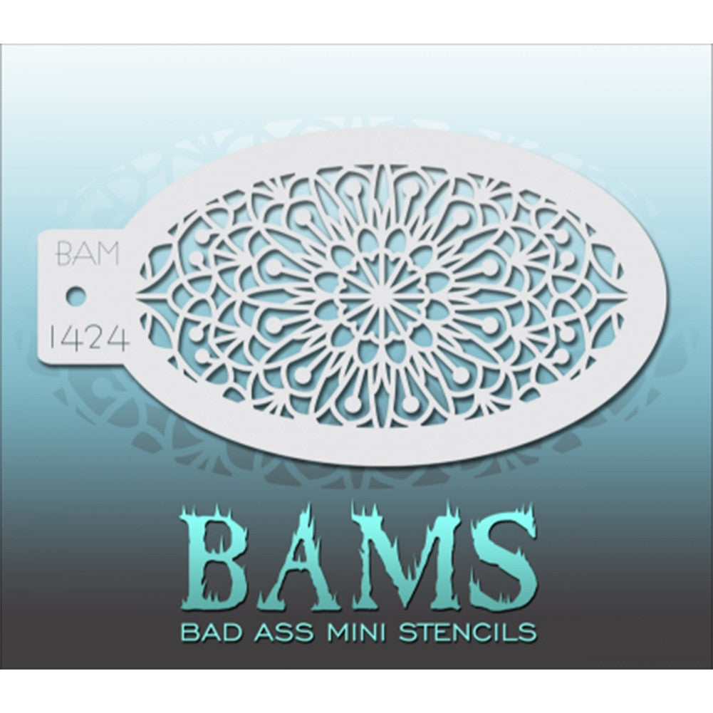 Bad Ass Mini Stencils - Doily - BAM1424