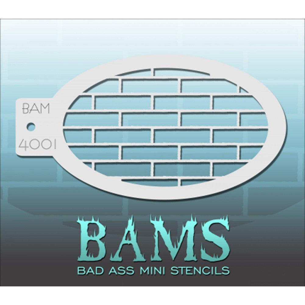 Bad Ass Mini Stencils - Bricks - BAM4001