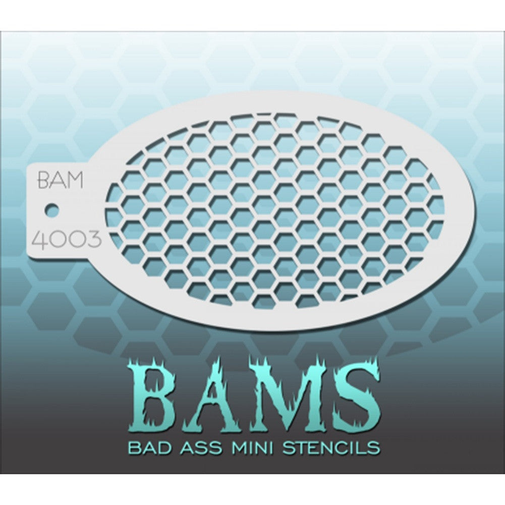 Bad Ass Mini Stencils - Honeycomb - BAM4003