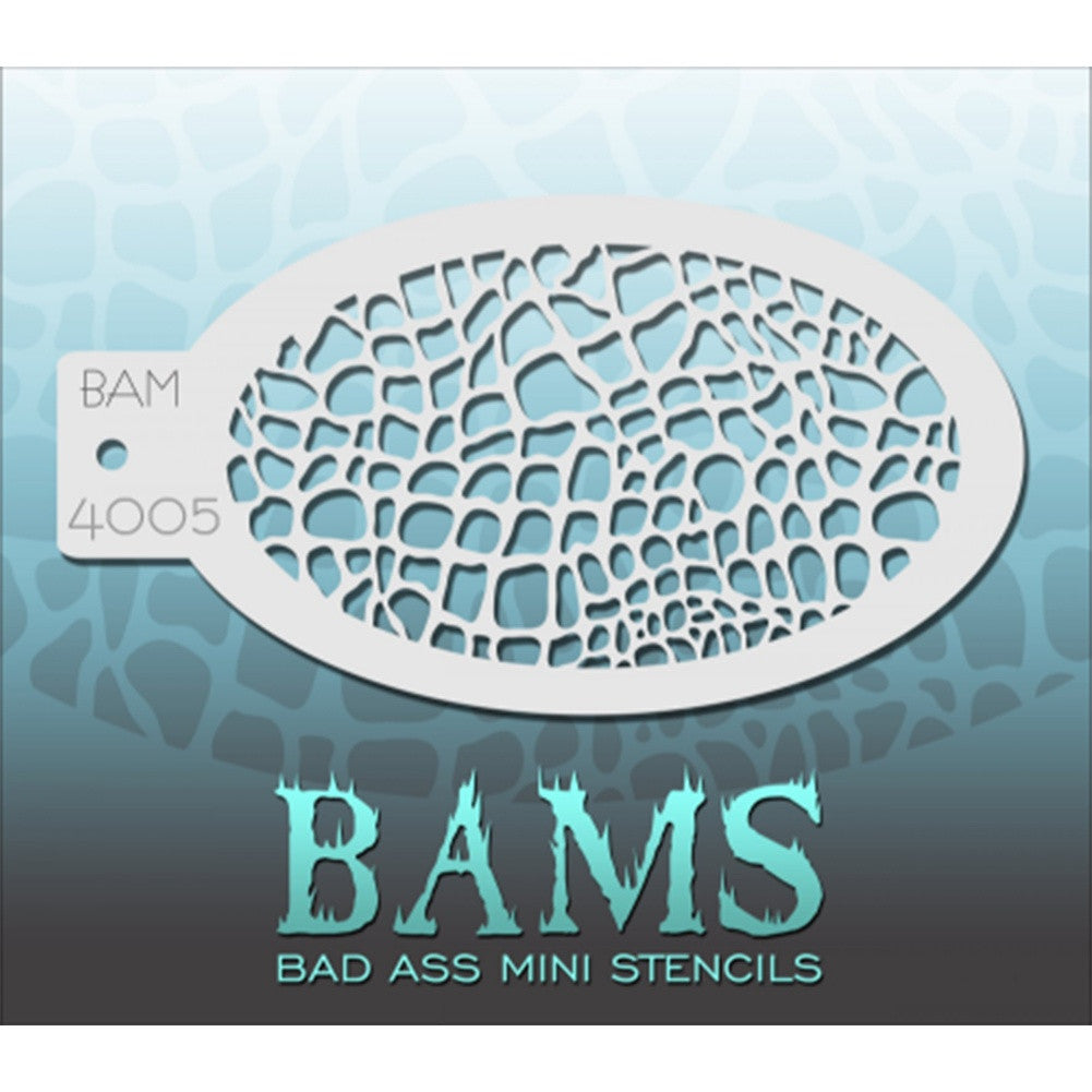 Bad Ass Mini Stencils - Reptile Skin - BAM4005