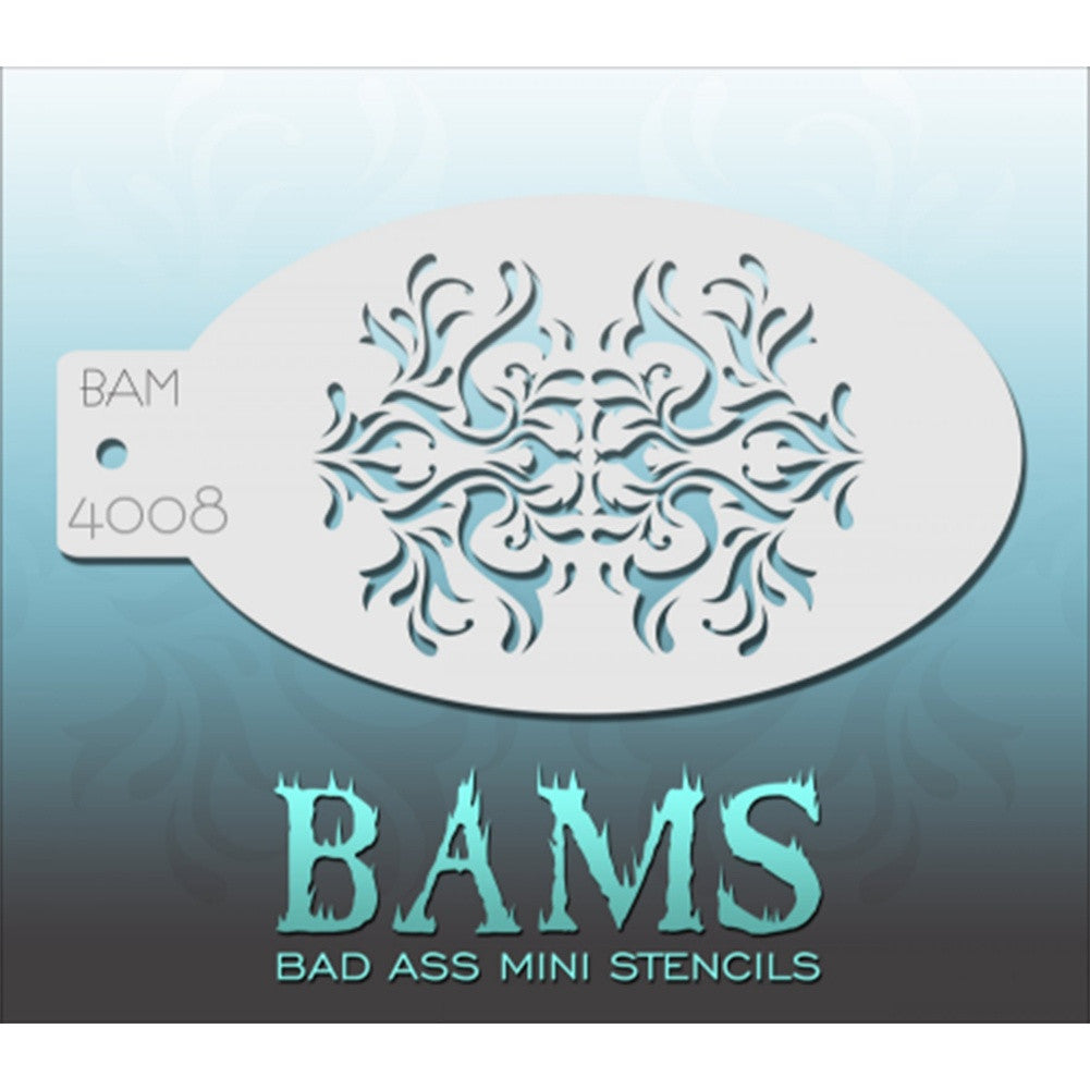 Bad Ass Mini Stencils - Baroque - BAM4008