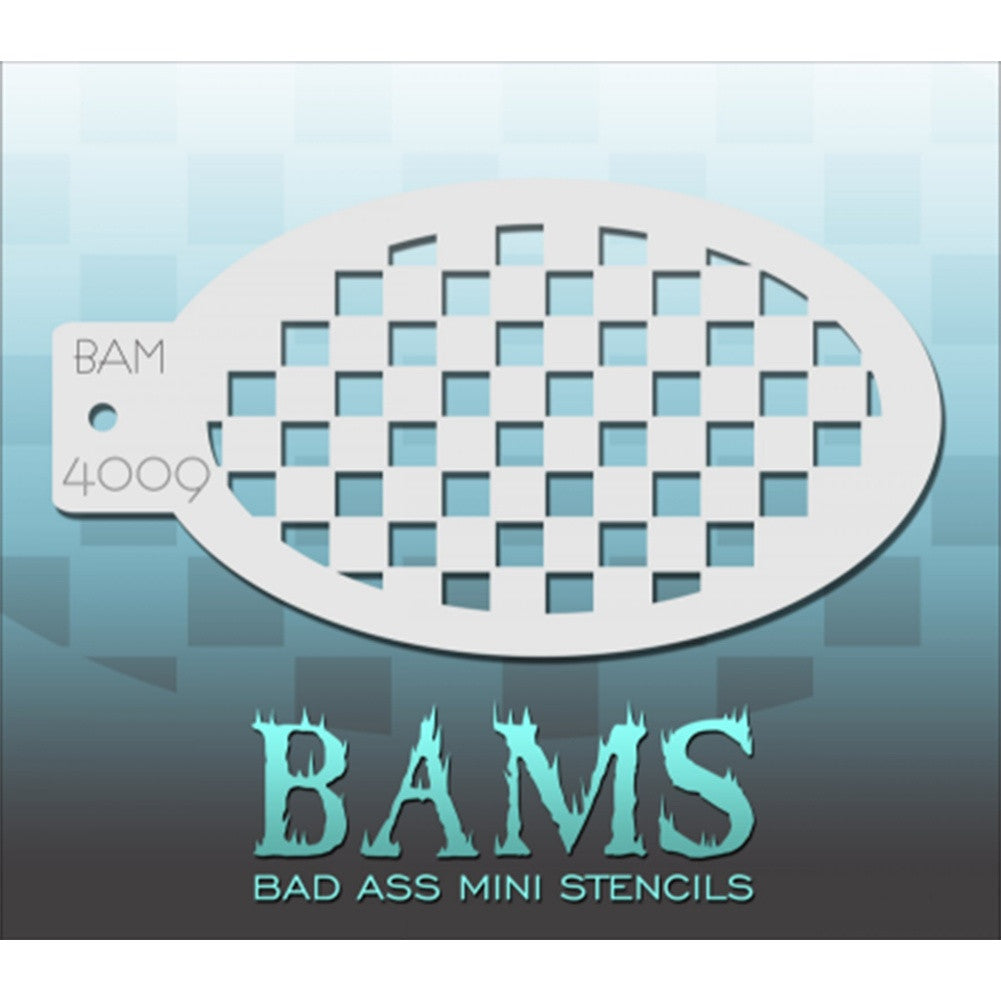 Bad Ass Mini Stencils - Checkerboard - BAM4009