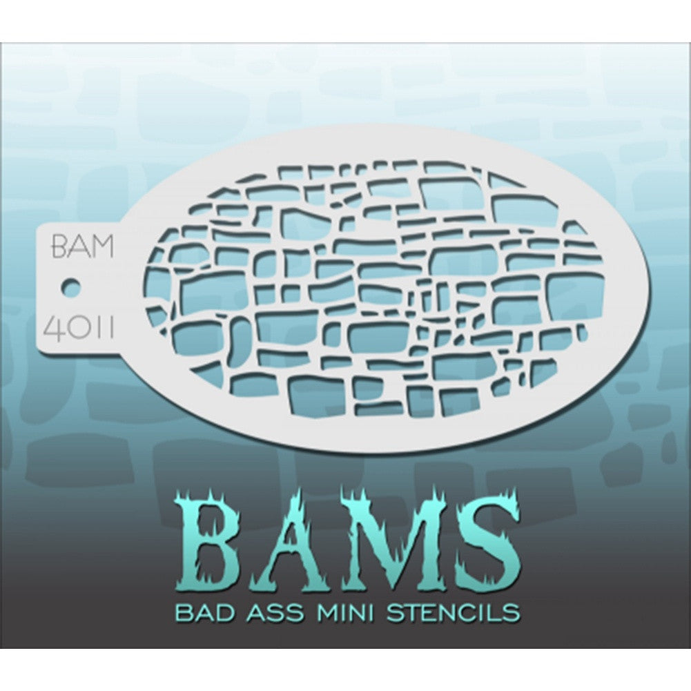 Bad Ass Mini Stencils - Cobblestone - BAM4011