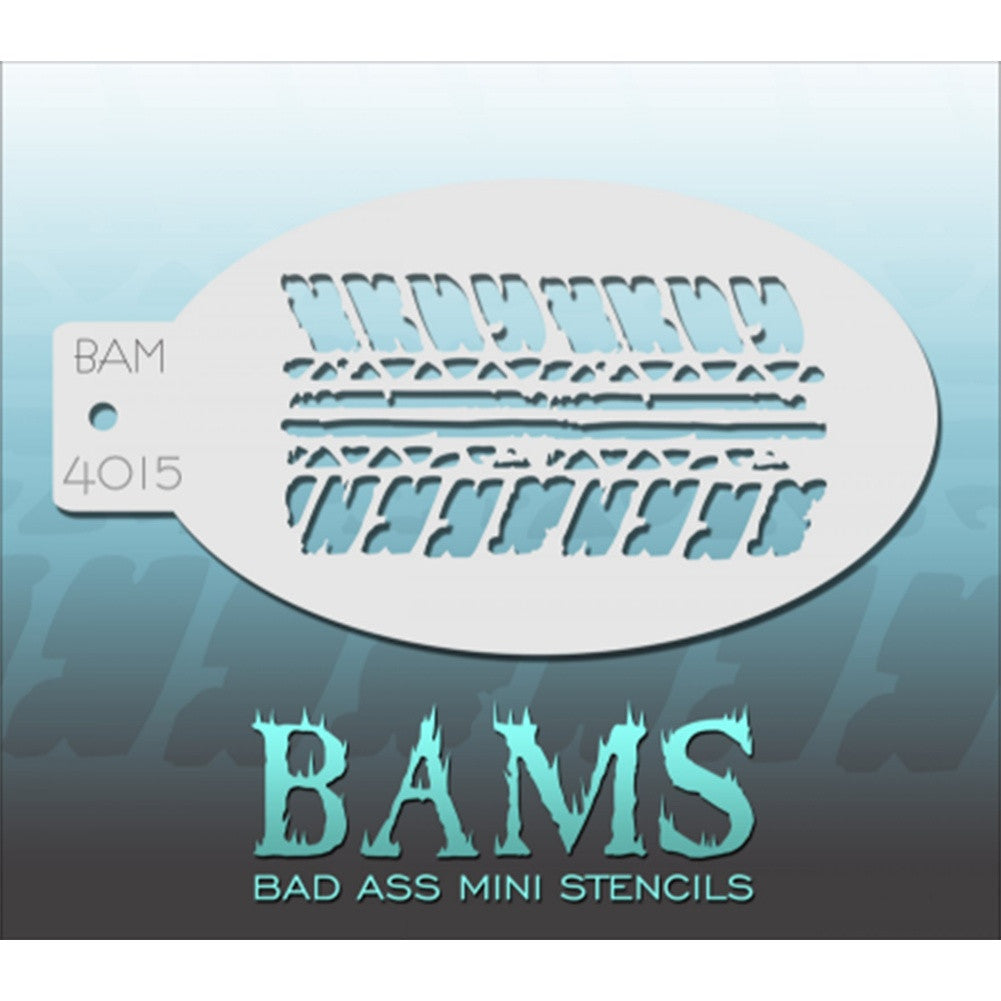 Bad Ass Mini Stencils - Tired Tread - BAM4015