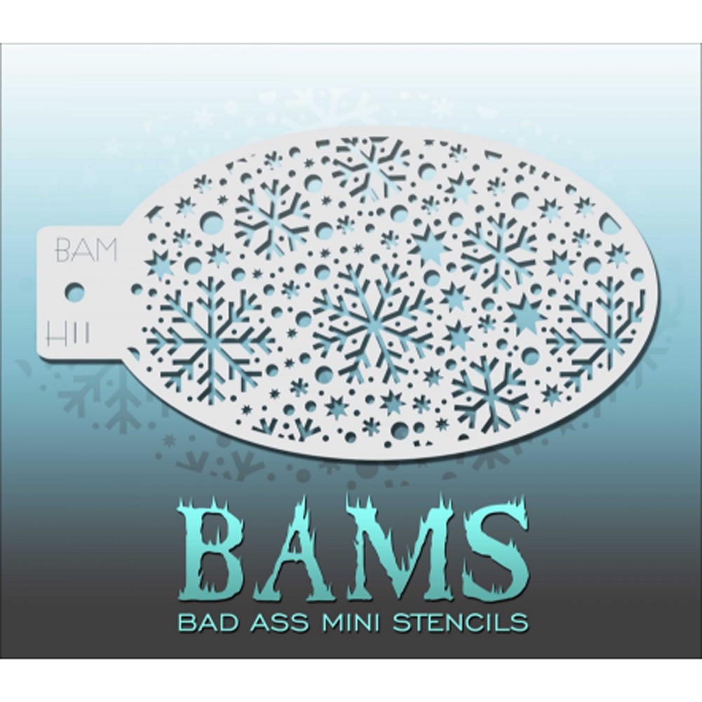 Bad Ass Mini Stencils - Winter Wonderland - BAMH11