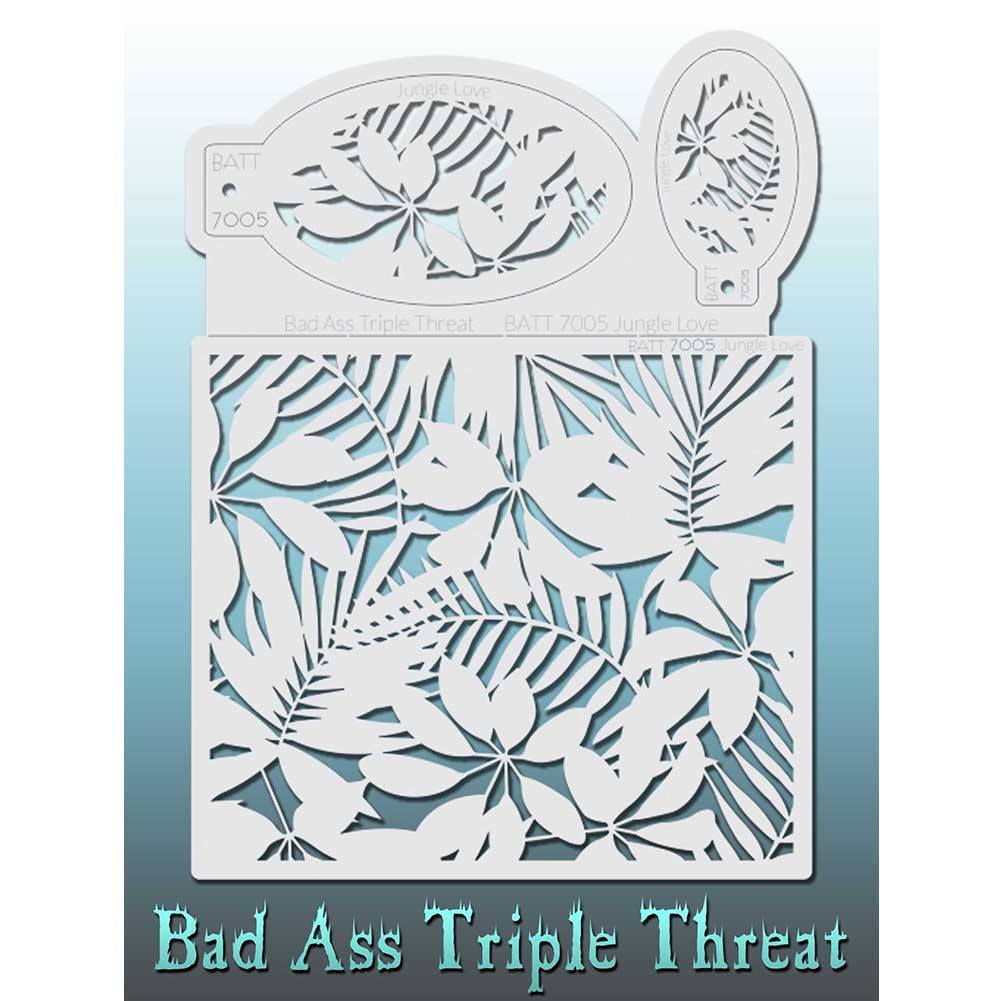 Bad Ass Triple Threat Stencil - Jungle Love 7005