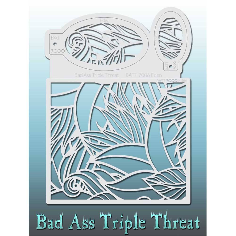 Bad Ass Triple Threat Stencil - Eden 7006