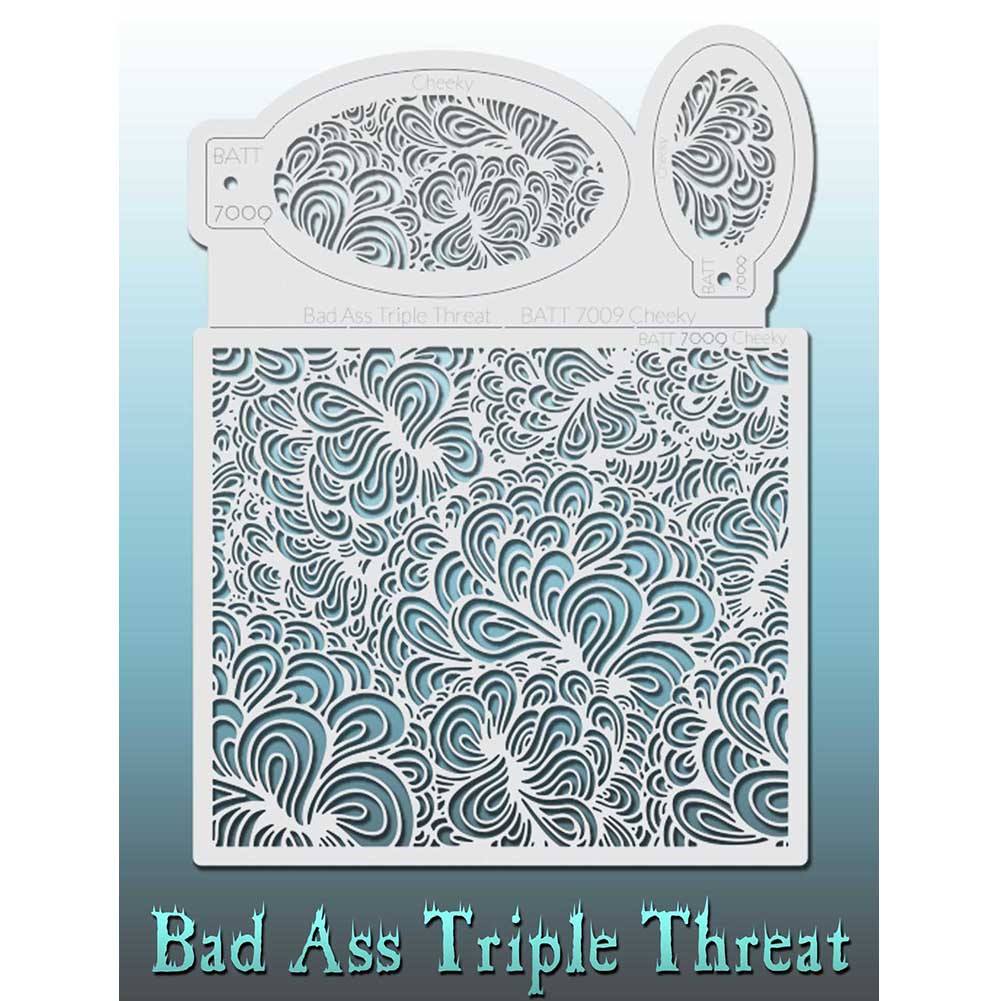 Bad Ass Triple Threat Stencil - Cheeky 7009