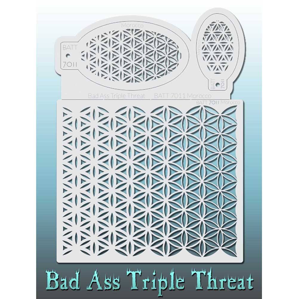 Bad Ass Triple Threat Stencil - Morocco 7011
