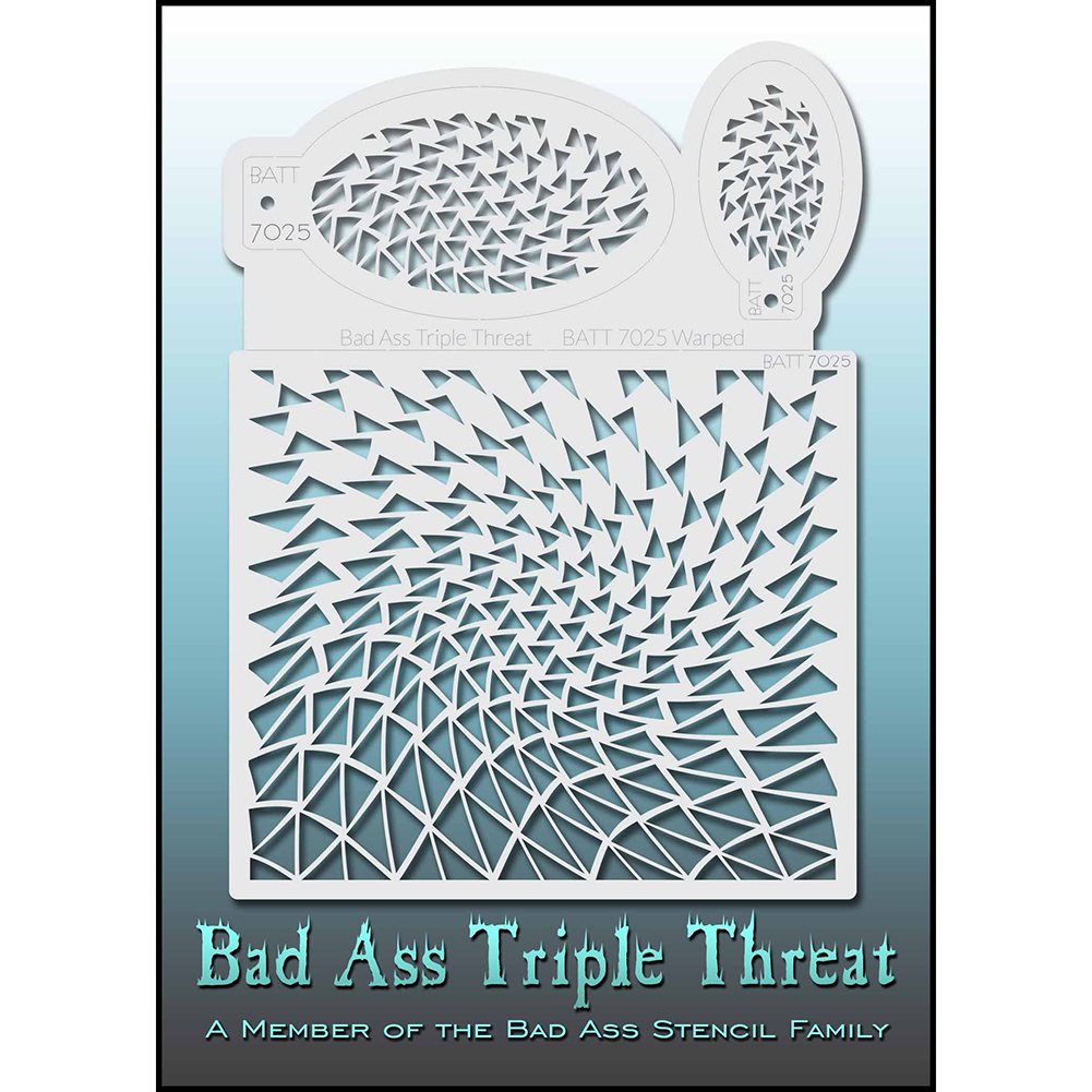 Bad Ass Triple Threat Stencil - Warped 7025