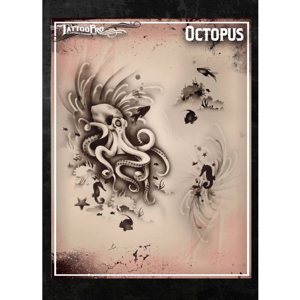 Tattoo Pro Series 1 Stencils - Octopus