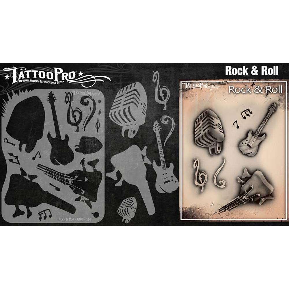 Tattoo Pro Series 2 Stencils - Rock And Roll