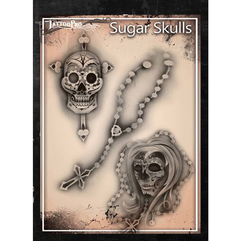 Tattoo Pro Series 2 Stencils - Sugar Skulls