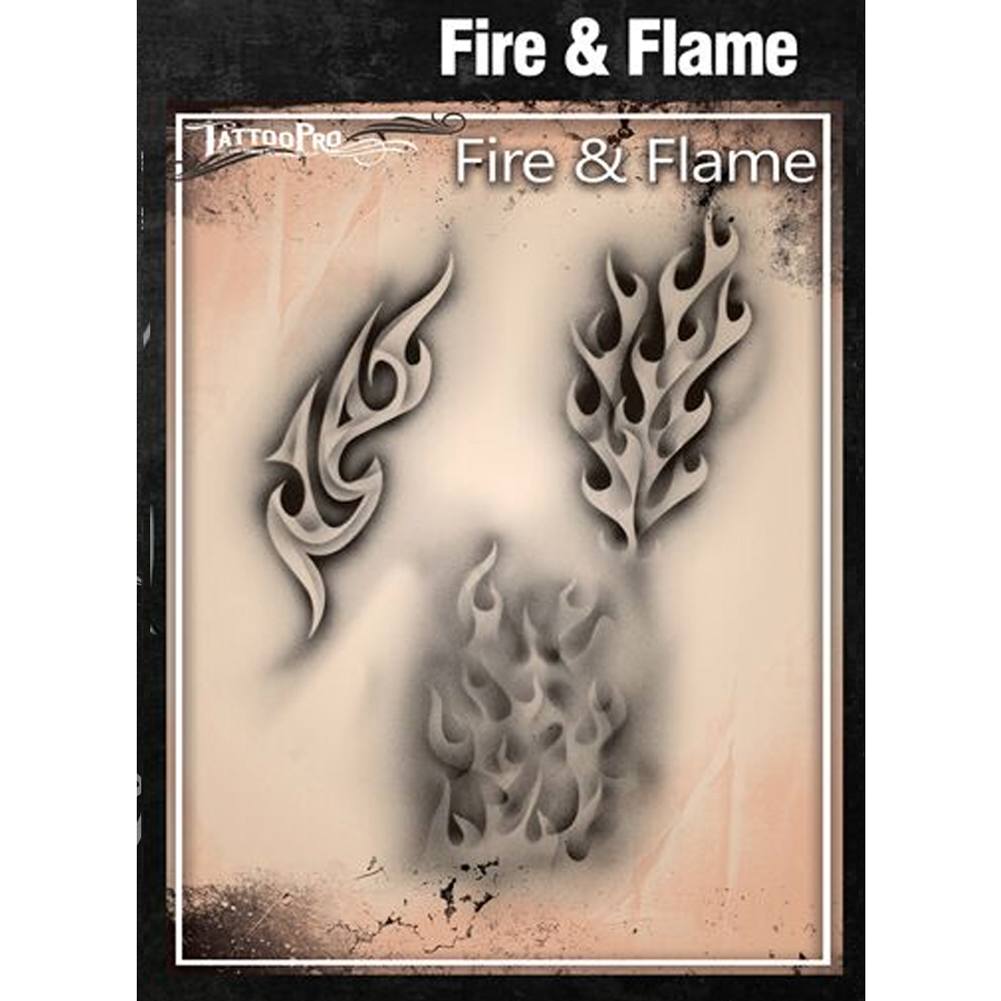 Flame tattoos. Set of black and white vector illustrations Stock Vector  Image & Art - Alamy