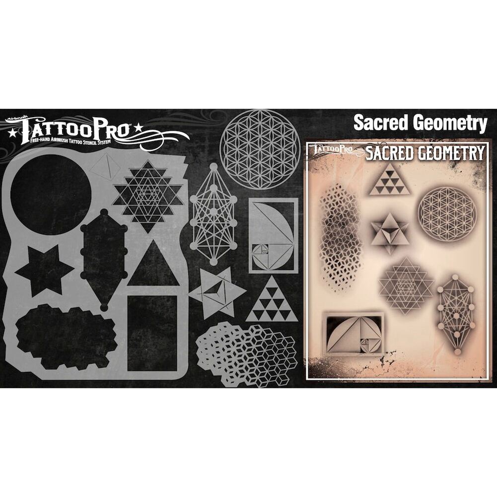 Tattoo Pro Series 3 Stencils - Sacred Geometry