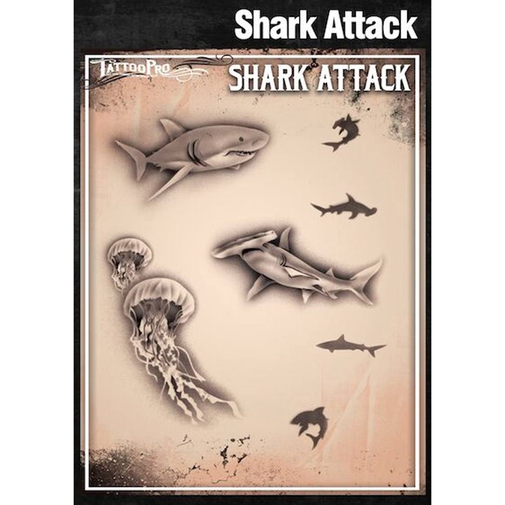 Tattoo Pro Series 3 Stencils - Shark Attack