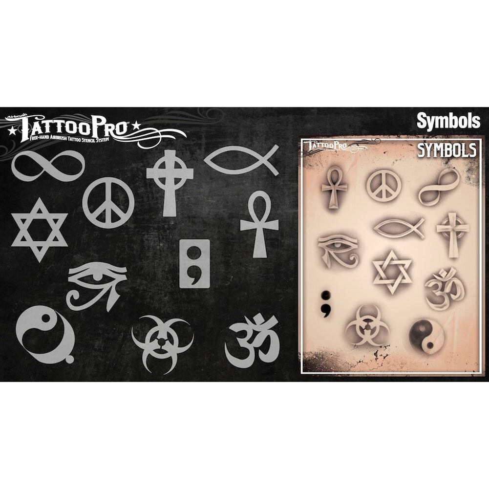 Tattoo Pro Series 3 Stencils - Symbols