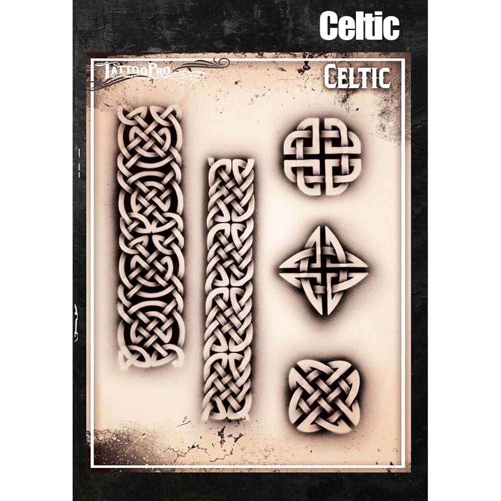 Tattoo Pro Series 4 Stencils -Celtic